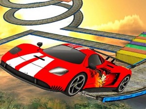 Mega Ramp Extreme Car Stunt Game 3D - Car Games