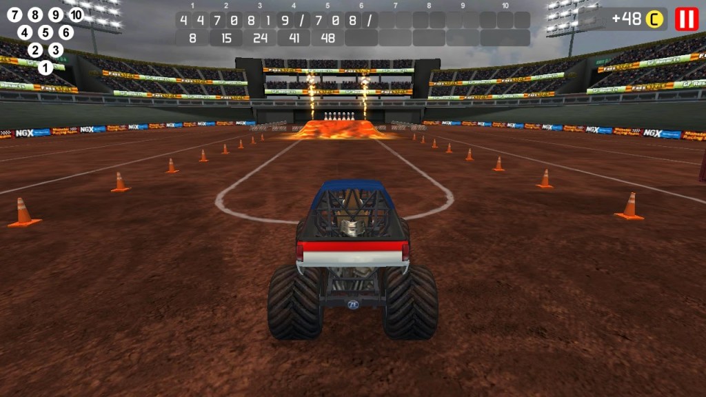 Monster Truck Freestyle Bowling