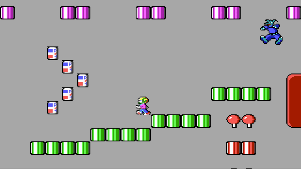 Commander Keen chased by a Vorticon