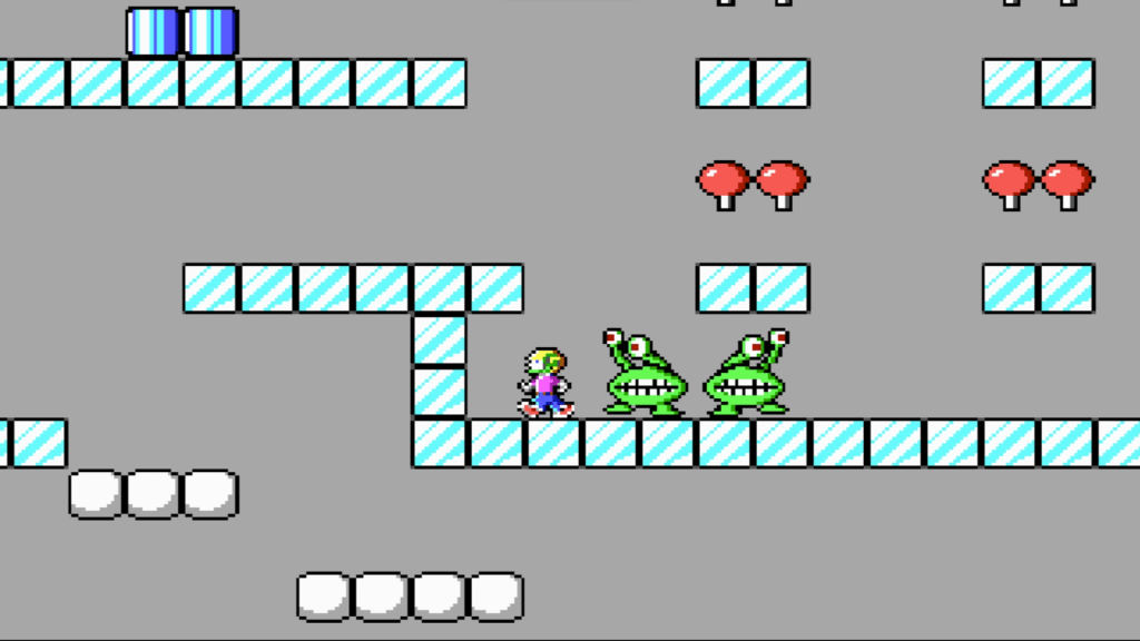 Commander Keen trapped by Gargs