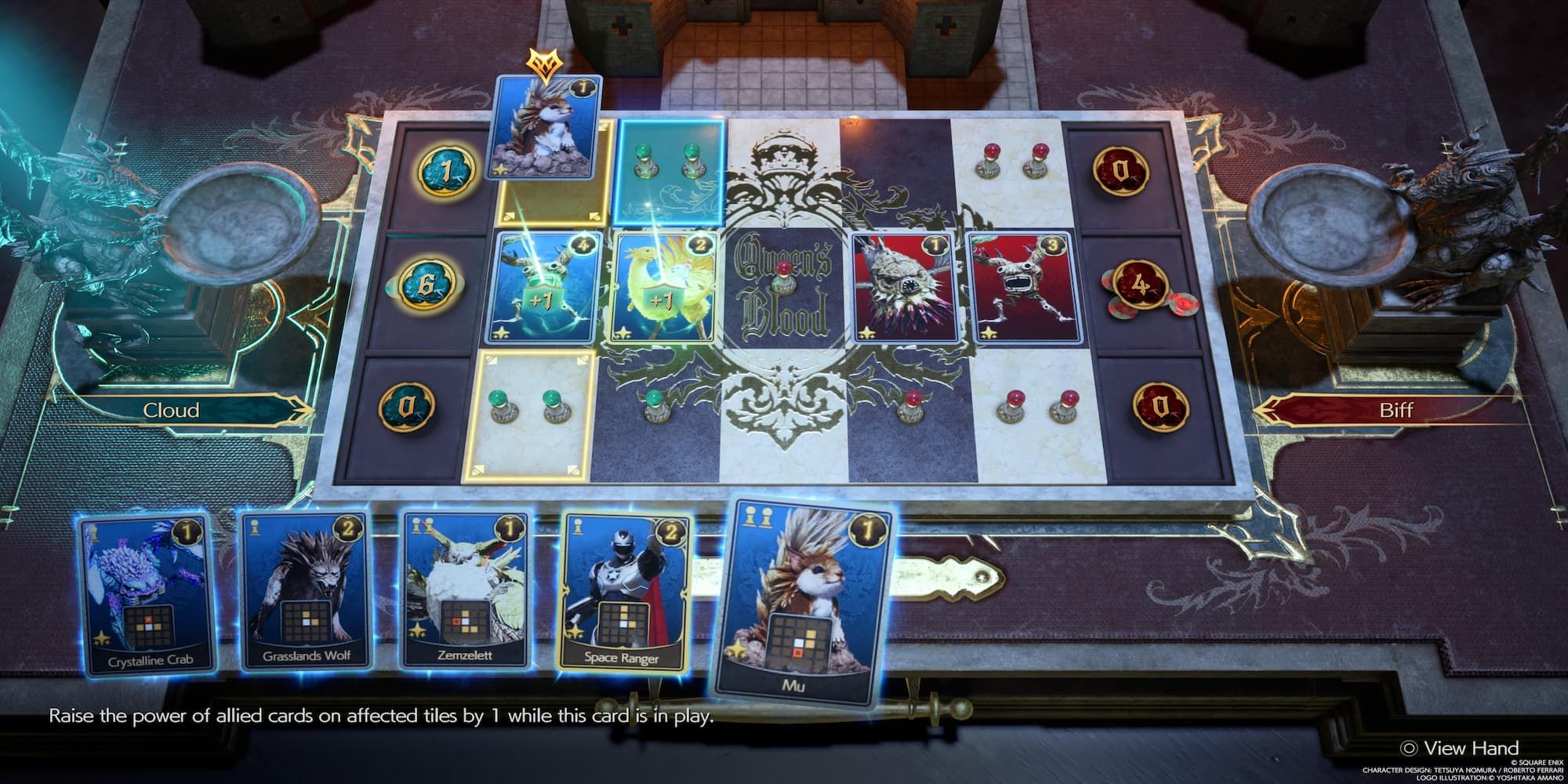 The Player Placing A Buff Card