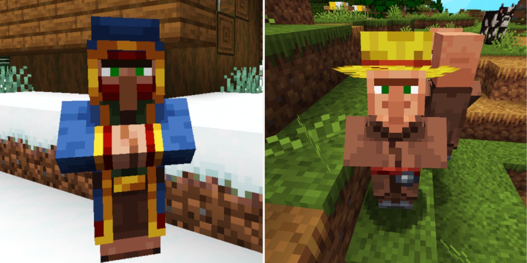 Minecraft Wandering Trader And Farmer Villager