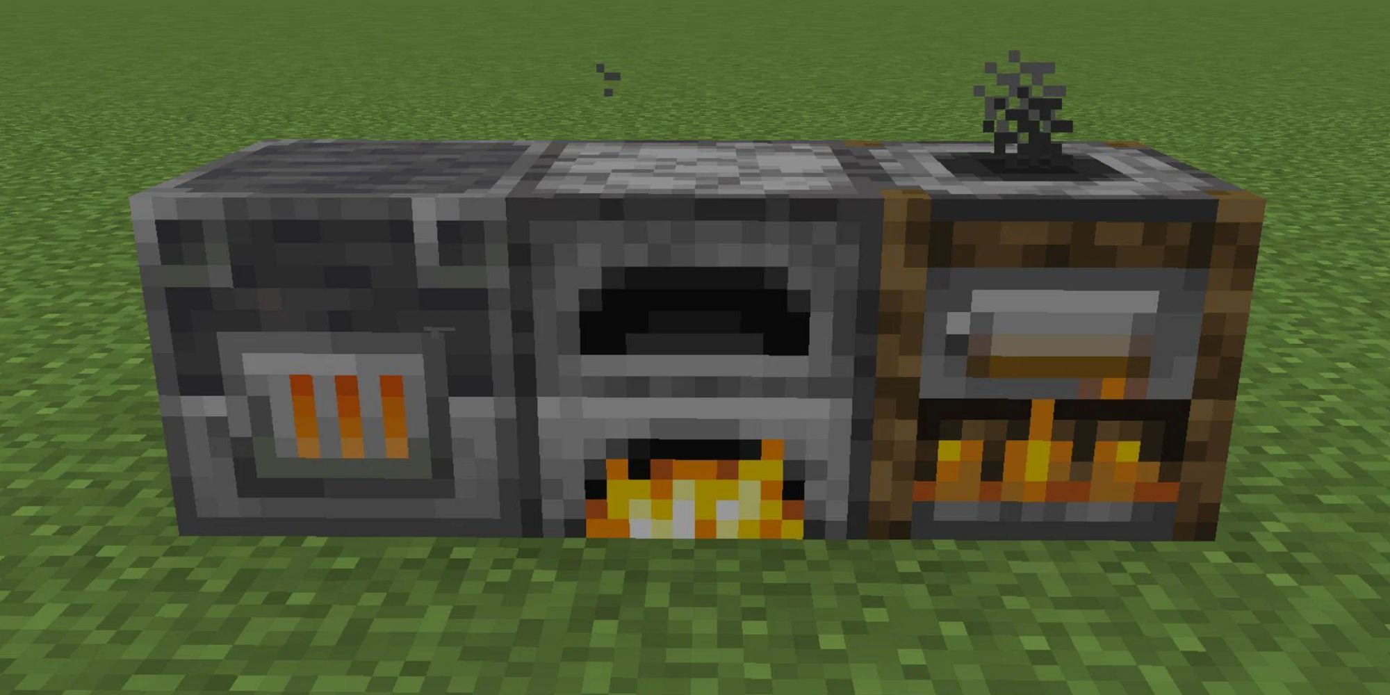 furnace, smelter and blast furnace in minecraft 