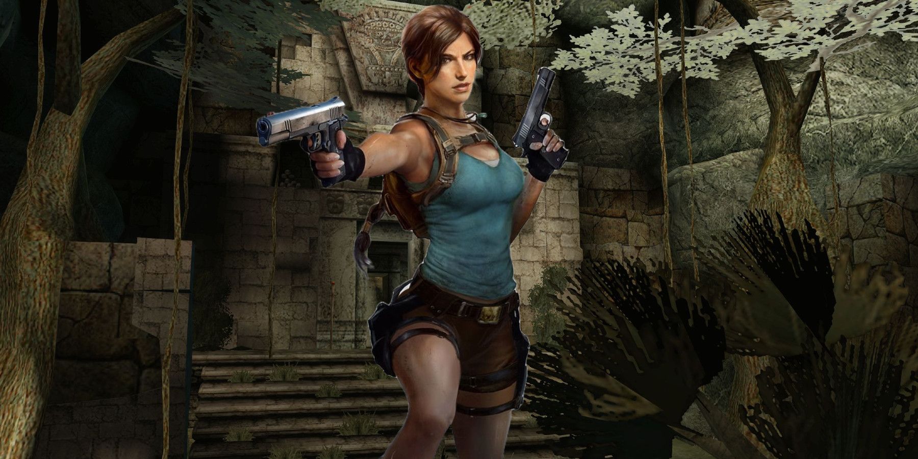 Lara Croft Tomb Raider Next New Character Model Aztec Background