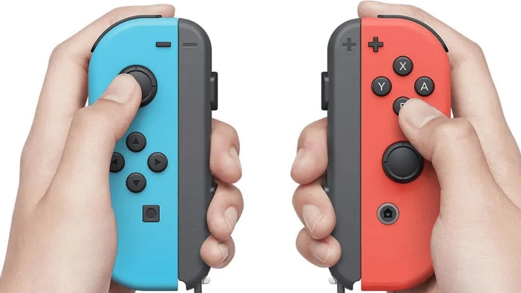 Holding Joy-Con Controllers