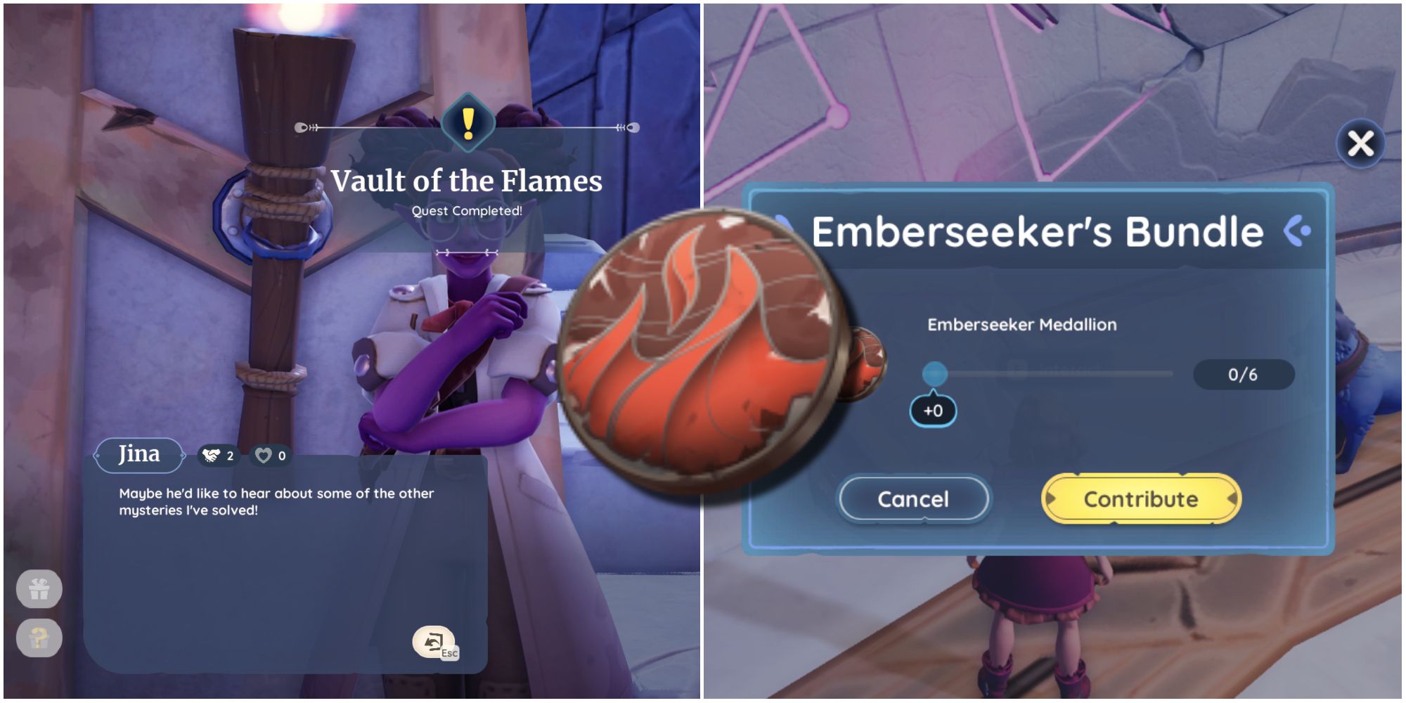 The Vault of the Flames Quest and the Emberseeker's Bundle with the Emberseeker Medallions 