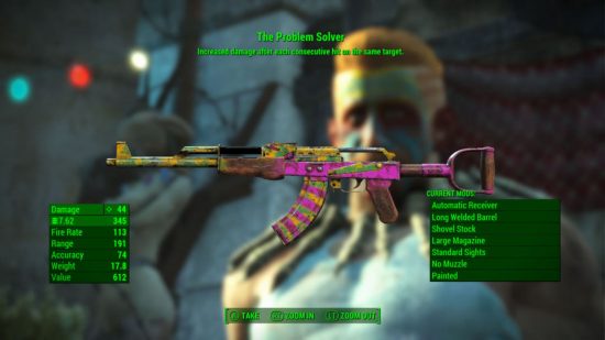 The best Fallout 4 weapons include the problem solver