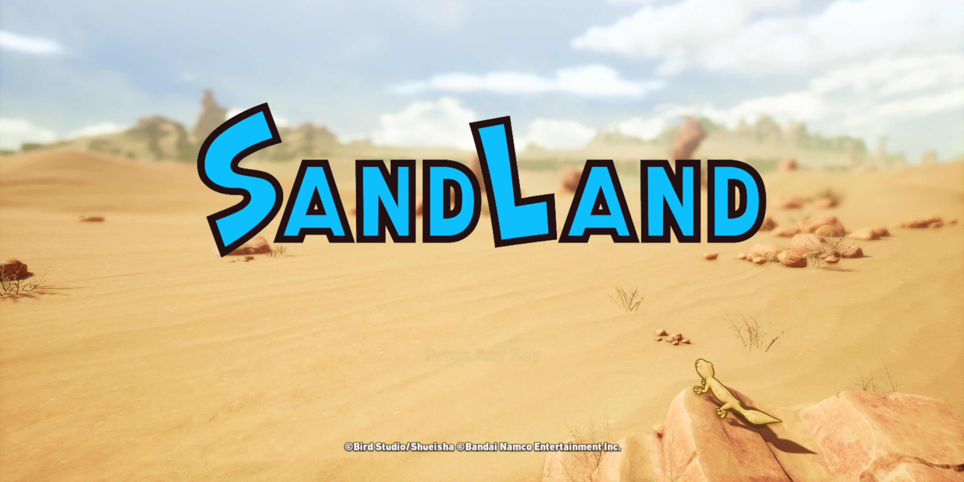 Sand Land Title Screen