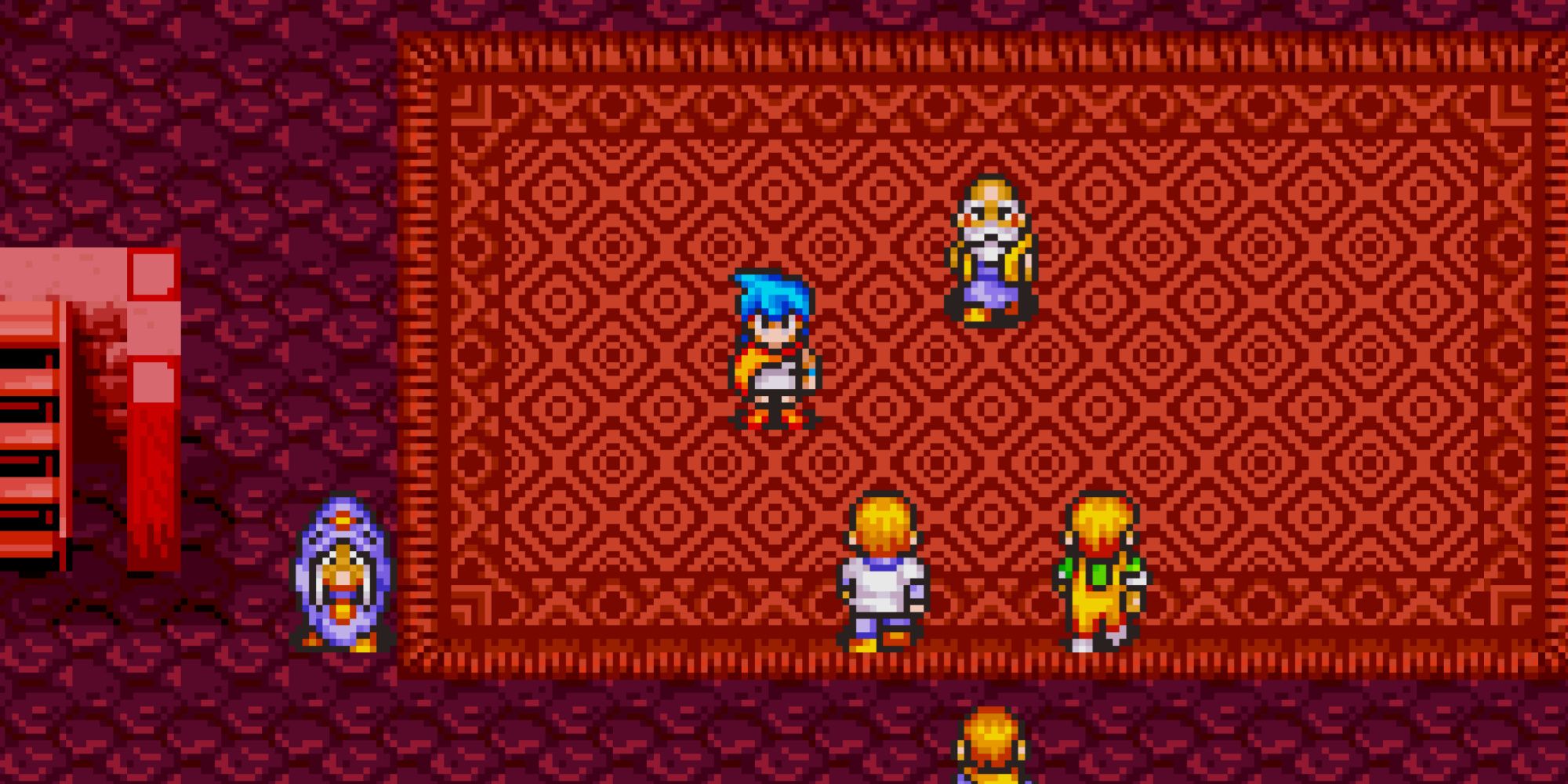 A scene featuring characters in Breath Of Fire 1