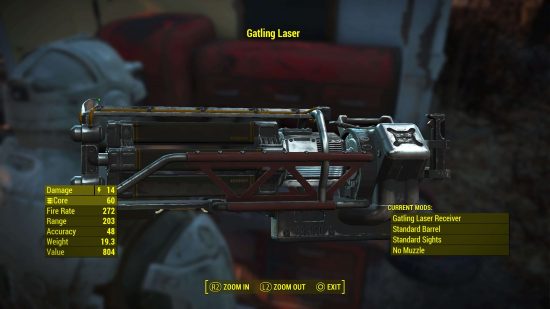 Fallout 4 best weapons: The Gatling Laser