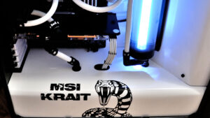 Watch out for the custom PSU cover in this monochrome PC build