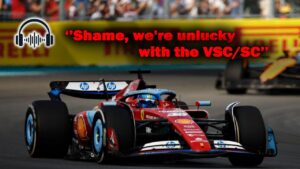 Listen - Charles Leclerc post-Miami Ferrari radio (P3): "A shame, unlucky with the safety car"