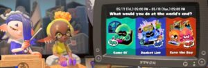 Splatoon 3’s Splatfest asks how you’d handle end of the word, assigns Eggstra Work